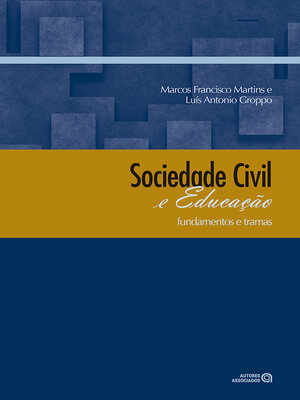 cover image of Sociedade civil e educação